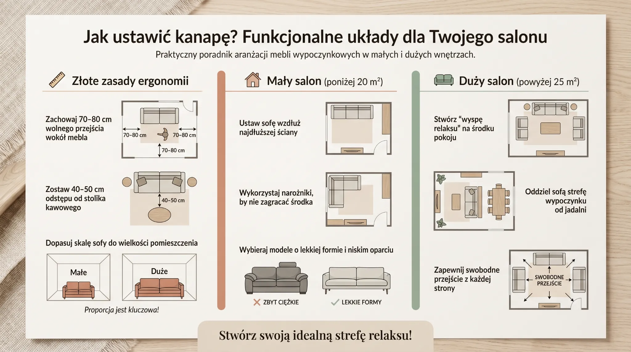 Jak ustawić kanapę? Funkcjonalne układy dla Twojego salonu