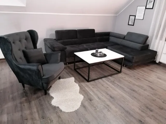 Narożnik Rio i Fotel Uszak Guziki - Kronos 34