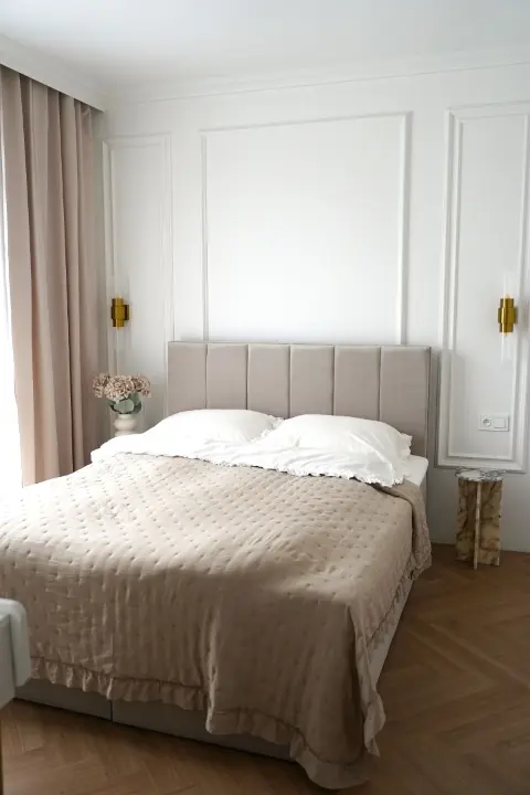 Łóżko Paris beżowe welur Paros 02