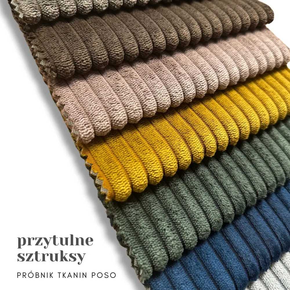 tkaniny Poso welur sztruks