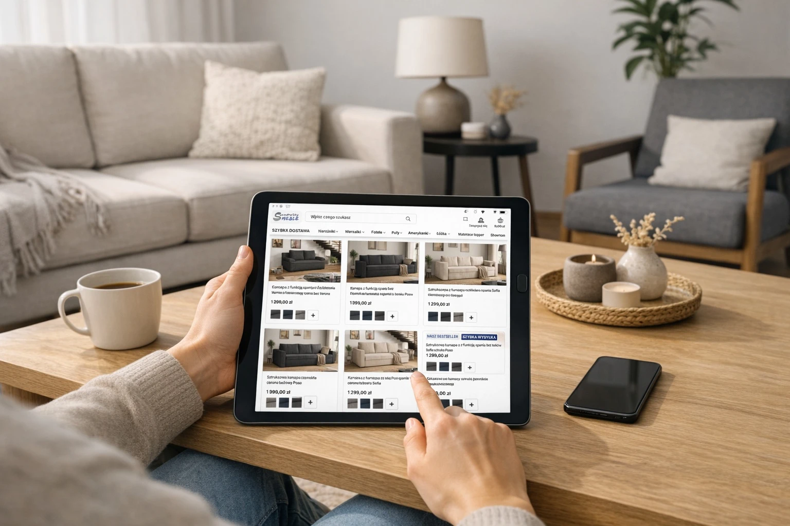Zakupy mebli tapicerowanych online - Sarnowscy Meble