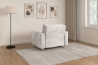 Sofa amerykanka 1-osobowa kremowa z funkcją spania Luna 1 Poso