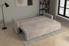 Beżowa kanapa sofa 3-osobowa rozkładana do salonu Bergamo sztruks Poso