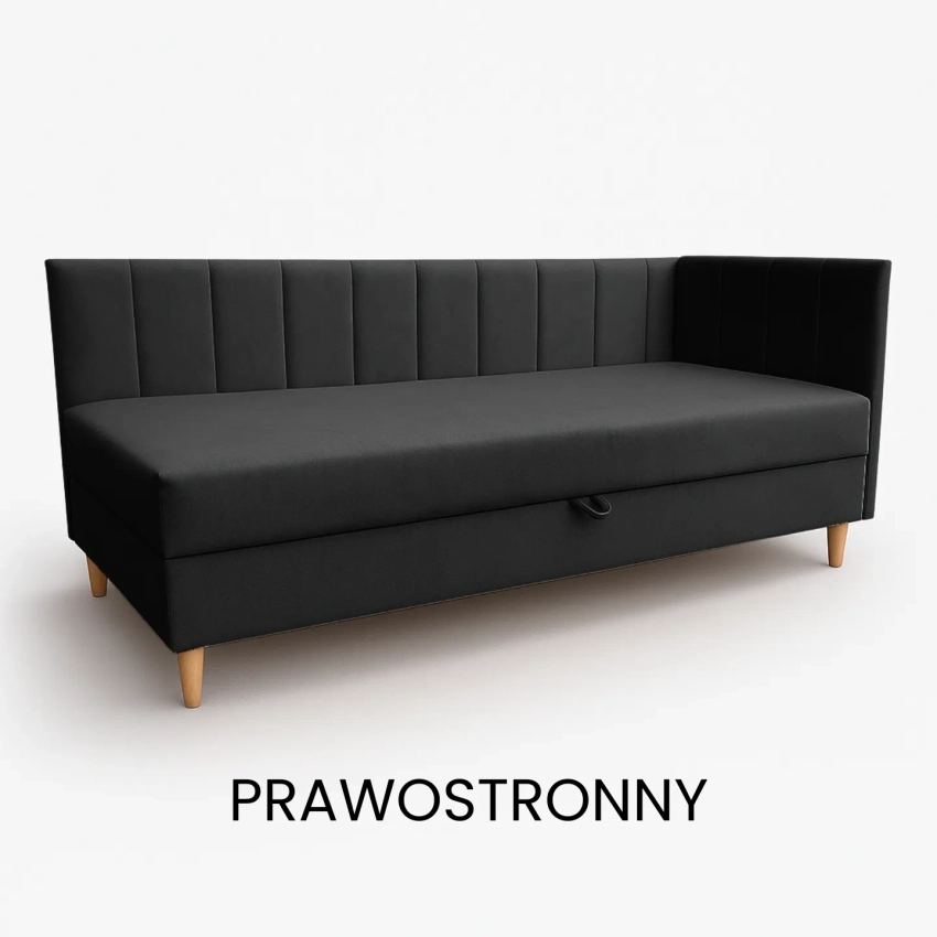 Tapczan młodzieżowy 200x80 cm Hugo łóżko z pojemnikiem