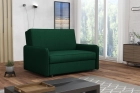 Dwuosobowa sofa amerykanka z pojemnikiem Alex 2 w zielonym welurze Kronos