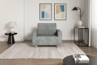 Sofa amerykanka 1-osobowa szara rozkładana do spania Luna 1 Monolith