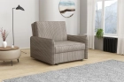Amerykanka Alex 1 jednoosobowa sofa z funkcją spania w tkaninie welurowej Poso