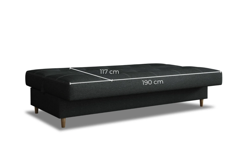 Wersalka z funkcją spania sofa Nadia plecionka, sztruks, boucle, welur