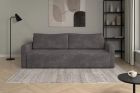 Szara rozkładana kanapa sofa do salonu Bergamo sztruks Poso