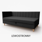 Tapczan młodzieżowy 200x80 cm Hugo łóżko z pojemnikiem