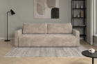 Beżowa kanapa sofa 3-osobowa rozkładana do salonu Bergamo sztruks Poso