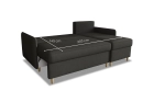 Narożnik Milano sofa rozkładana z funkcją spania w tkaninie welurowej