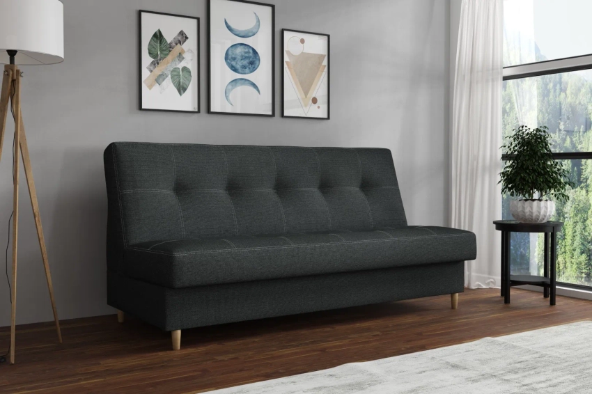 Wersalka z funkcją spania sofa Nadia plecionka, sztruks, boucle, welur