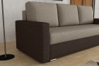 Kanapa Gabryś sofa z funkcją spania w tkaninie plecionka i welurze