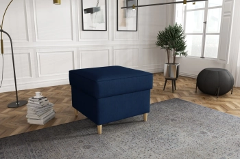 Pufa otwierana tapicerowana Milano granatowa Kronos