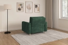 Zielona sofa amerykanka 1-osobowa rozkładana do spania Luna 1 Poso