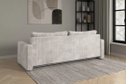 Kremowa kanapa sofa do salonu z funkcją spania Bergamo sztruks Poso