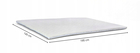 Materac piankowy topper 195x145 cm do kanap z bokami