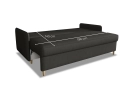 Kanapa Milano sofa rozkładana z funkcją spania w delikatnej tkaninie welurowej