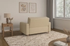 Sofa rozkładana amerykanka 2-osobowa boucle beżowa Luna 2 Lambi