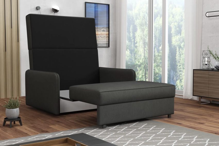 Amerykanka Alex 2 dwuosobowa rozkładana sofa z funkcją spania w tkaninie welurowej