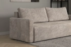 Beżowa kanapa sofa 3-osobowa rozkładana do salonu Bergamo sztruks Poso