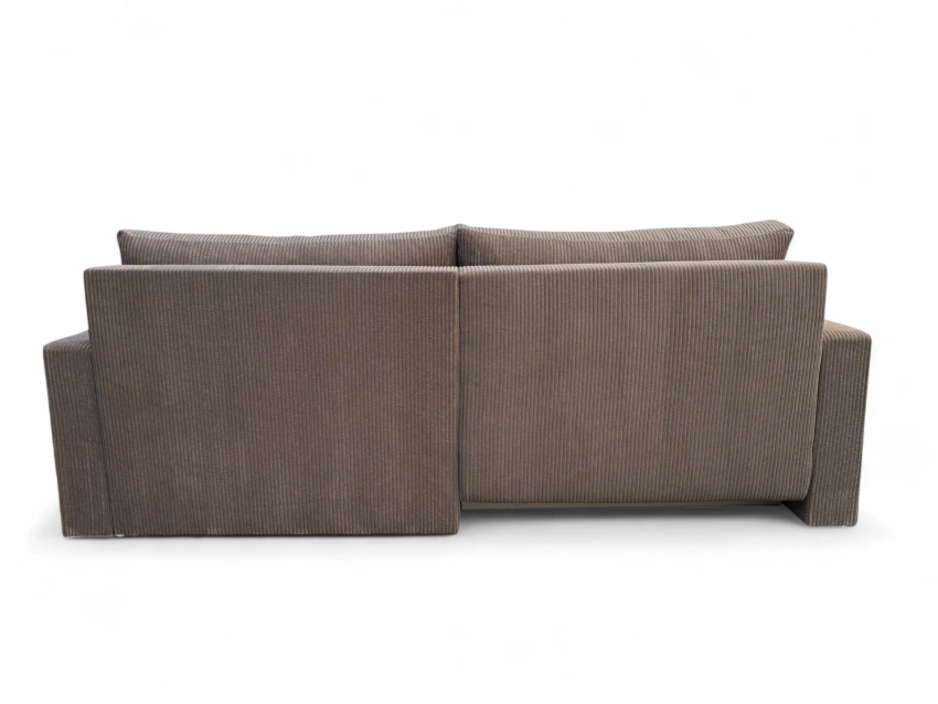 Komfortowy narożnik Bergamo z funkcją spania, sofa z pojemnikiem na pościel