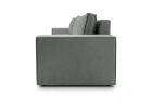 Szara sofa welurowa do salonu z funkcją spania premium Como Monolith