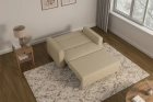 Sofa rozkładana amerykanka 2-osobowa boucle beżowa Luna 2 Lambi