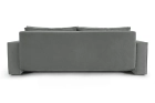 Szara sofa welurowa do salonu z funkcją spania premium Como Monolith
