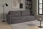 Szara rozkładana kanapa sofa do salonu Bergamo sztruks Poso
