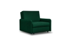 Sofa amerykanka 1-osobowa Alex 1 w zielonym welurze Kronos do spania