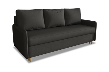 Kanapa Milano sofa rozkładana z funkcją spania w delikatnej tkaninie welurowej