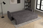 Szara rozkładana kanapa sofa do salonu Bergamo sztruks Poso