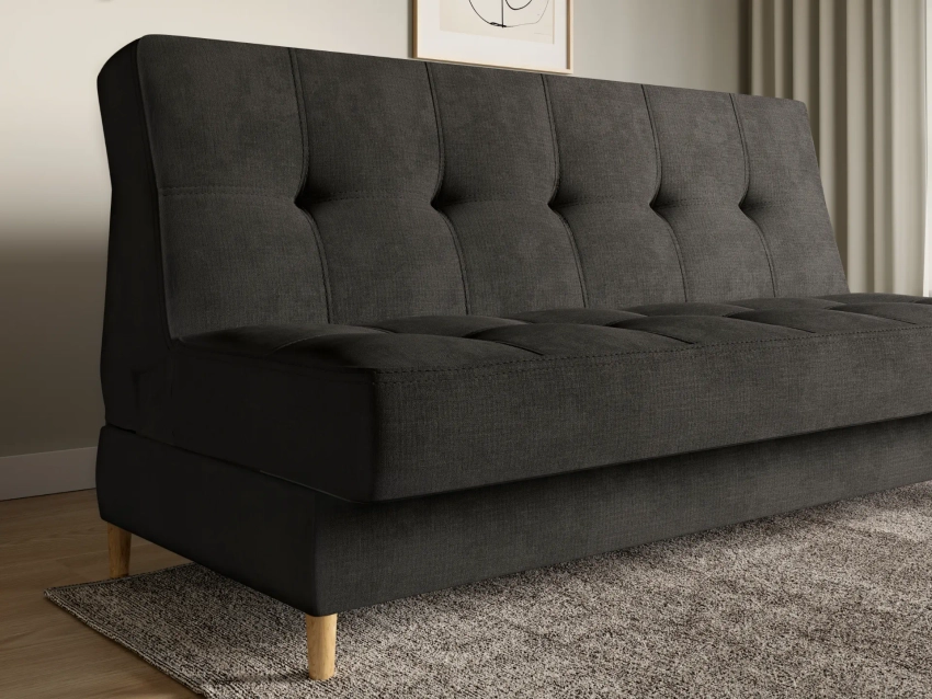 Wersalka rozkładana sofa Nadia z funkcją spania w welurowej tkaninie