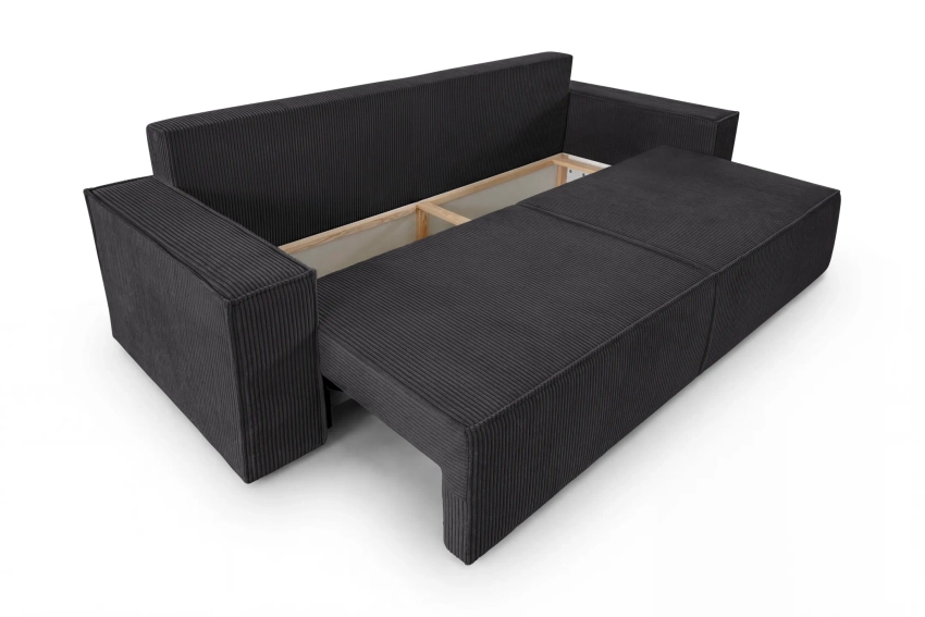Kanapa 3-osobowa rozkładana sofa z funkcją spania i pojemnikiem Como