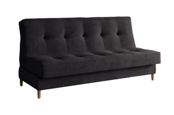 Wersalka rozkładana sofa Nadia z funkcją spania w welurze Poso typu sztruks