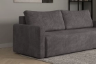 Szara rozkładana kanapa sofa do salonu Bergamo sztruks Poso