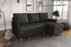 Narożnik Milano sofa rozkładana z funkcją spania w tkaninie welurowej