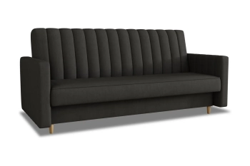 Wersalka Gabi trzyosobowa sofa z funkcją spania w delikatnej tkaninie welurowej