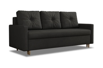 Kanapa Skandynawska minimalistyczna sofa rozkładana z funkcją spania w tkaninie welurowej
