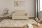 Sofa rozkładana amerykanka 2-osobowa boucle beżowa Luna 2 Lambi