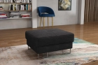 Duża pufa Rio z otwieranym schowkiem w tkaninie welurowej Poso sztruks