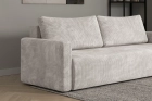 Kremowa kanapa sofa do salonu z funkcją spania Bergamo sztruks Poso