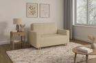 Sofa rozkładana amerykanka 2-osobowa boucle beżowa Luna 2 Lambi