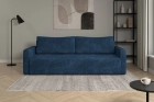 Granatowa rozkładana kanapa sofa do salonu Bergamo sztruks Poso
