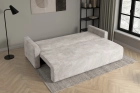 Kremowa kanapa sofa do salonu z funkcją spania Bergamo sztruks Poso