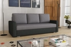 Kanapa Gabryś sofa z funkcją spania w tkaninie plecionka i welurze