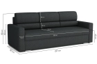 Kanapa Royal rozkładana sofa z funkcją spania w wytrzymałej tkaninie Inari