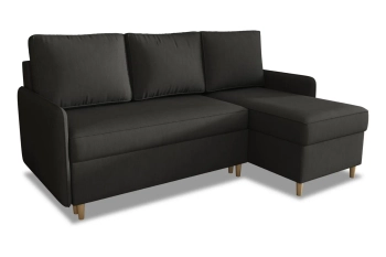 Narożnik Milano sofa rozkładana z funkcją spania w tkaninie welurowej